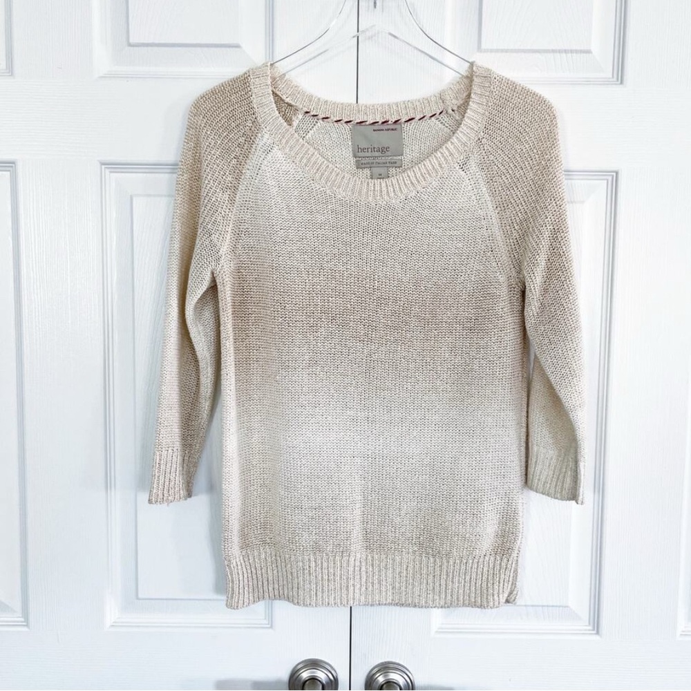 Banana Republic Heritage Cream Ombre Pullover Sweater